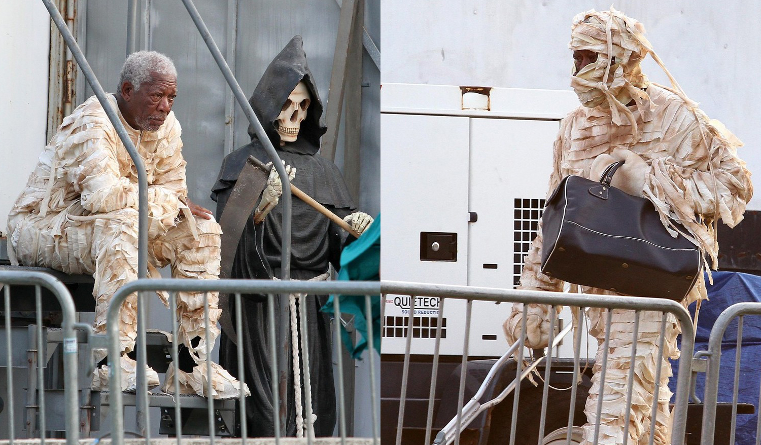 Morgan-Freeman-Dressed-as-a-Mummy-Will-Make-Your-Day-1